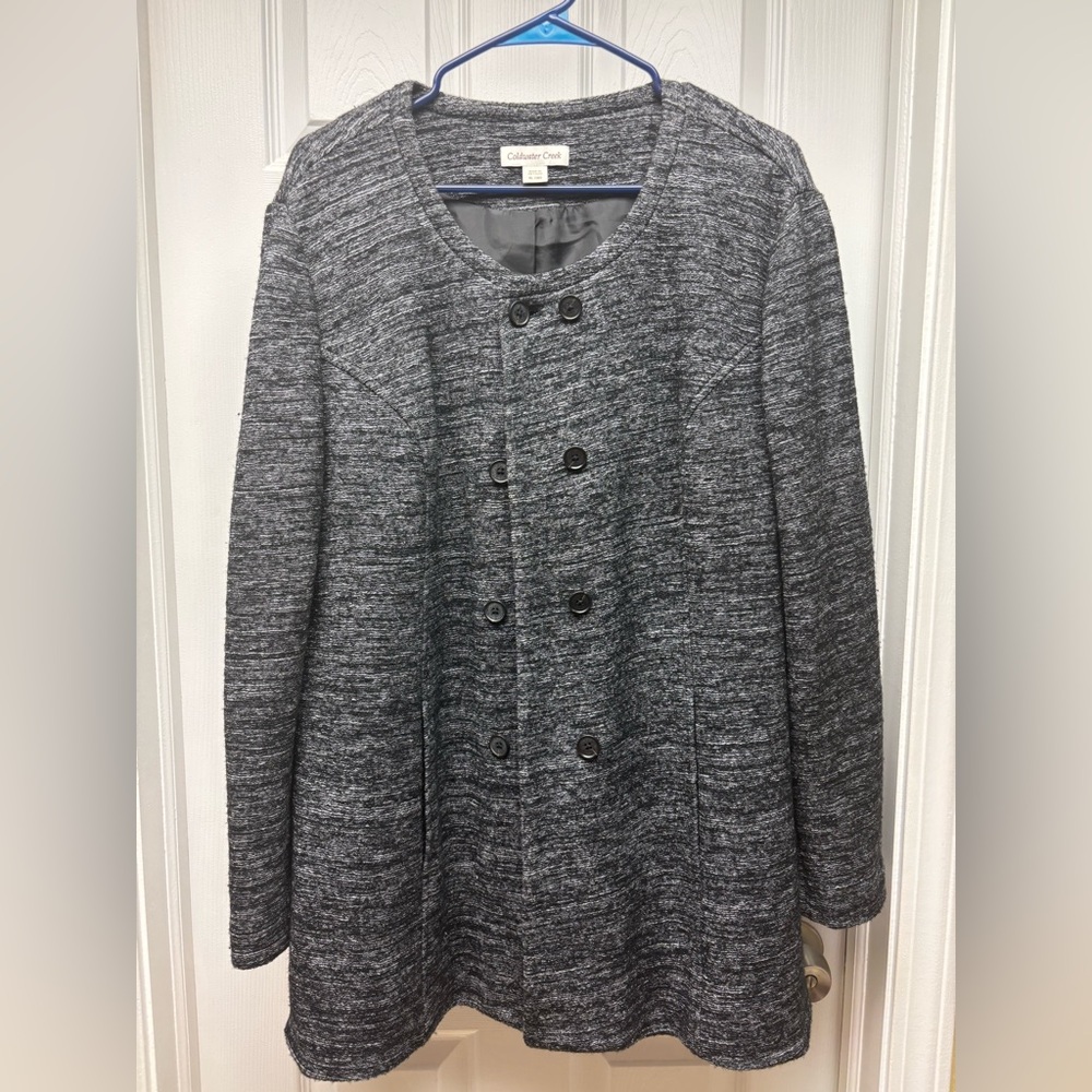 Coldwater Creek Gray Wool Blend Coat Jacket – Women’s XL (18)